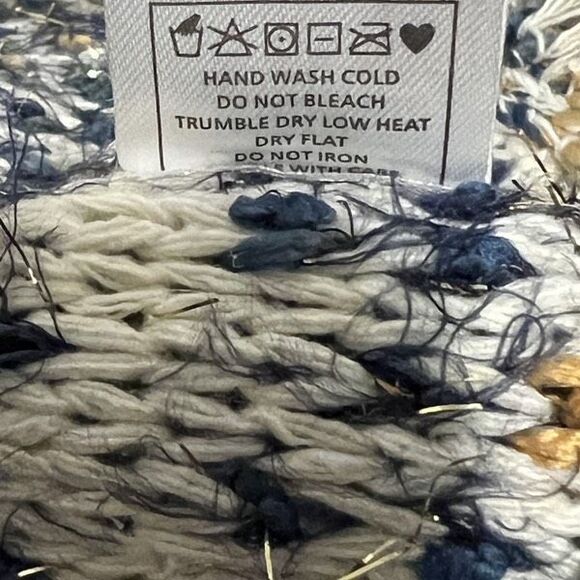 R Fashion Apparel Womens Tweed Eyelash Knit Frayed Cardigan Midnight L/XL NWT - Picture 4 of 6